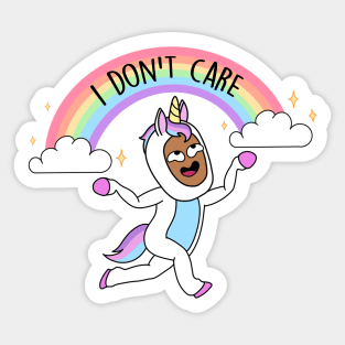 Unicorn rainbow Onesie Sticker